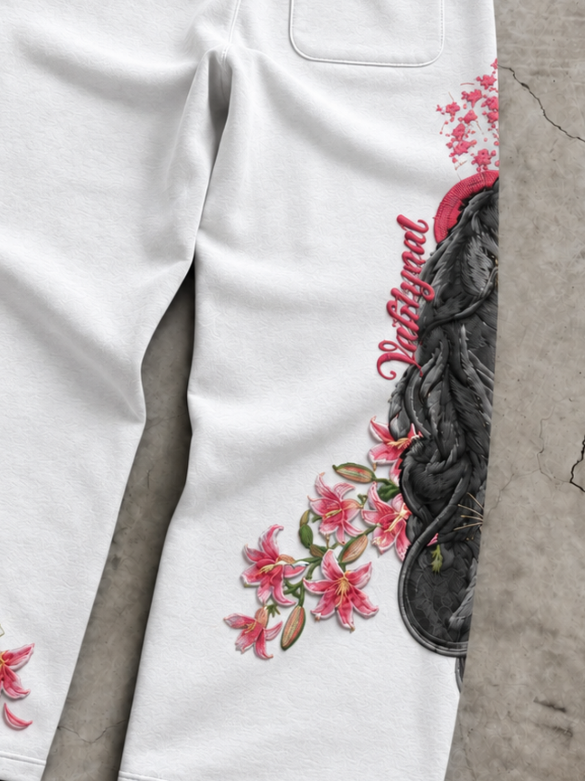 King Of The Beasts Sweatpants (White)